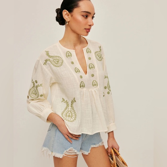 Commense Tops - 51 Boho Embroidered Blouse
